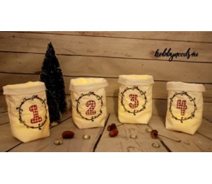 ITH Stickdatei - Lichtbeutel Adventskränze